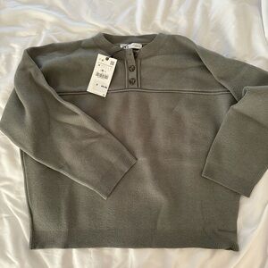 Zara Oversized Button Sweater (SIZE M, NWT)